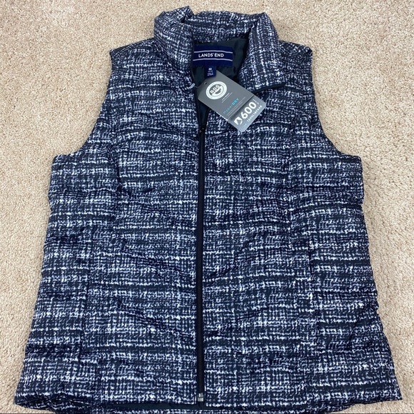Lands End Hyper Dry Vest 600 Fill Down Puffer - Picture 1 of 8